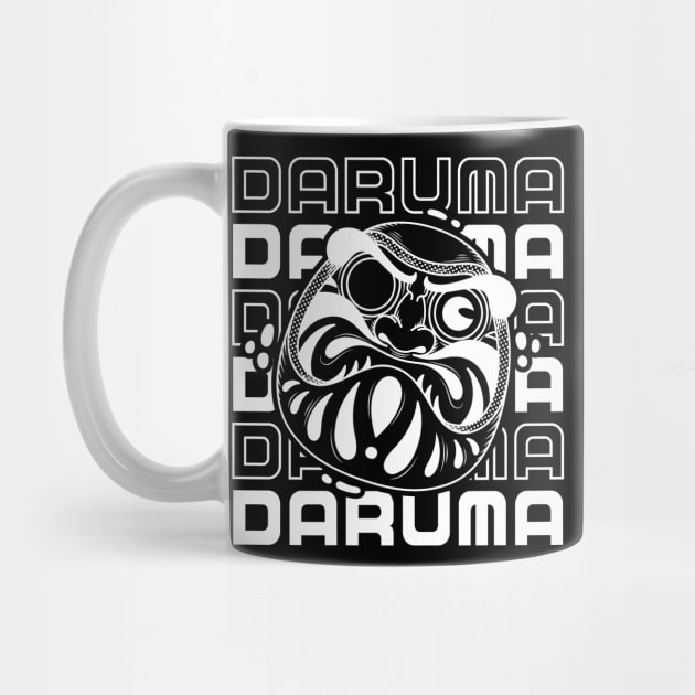 Daruma doll illustration and daruma typography by Spes.id